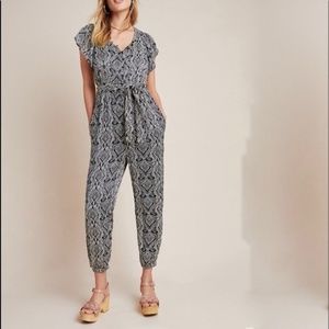 Anthropologie Zadie Printed Jumpsuit Size 10